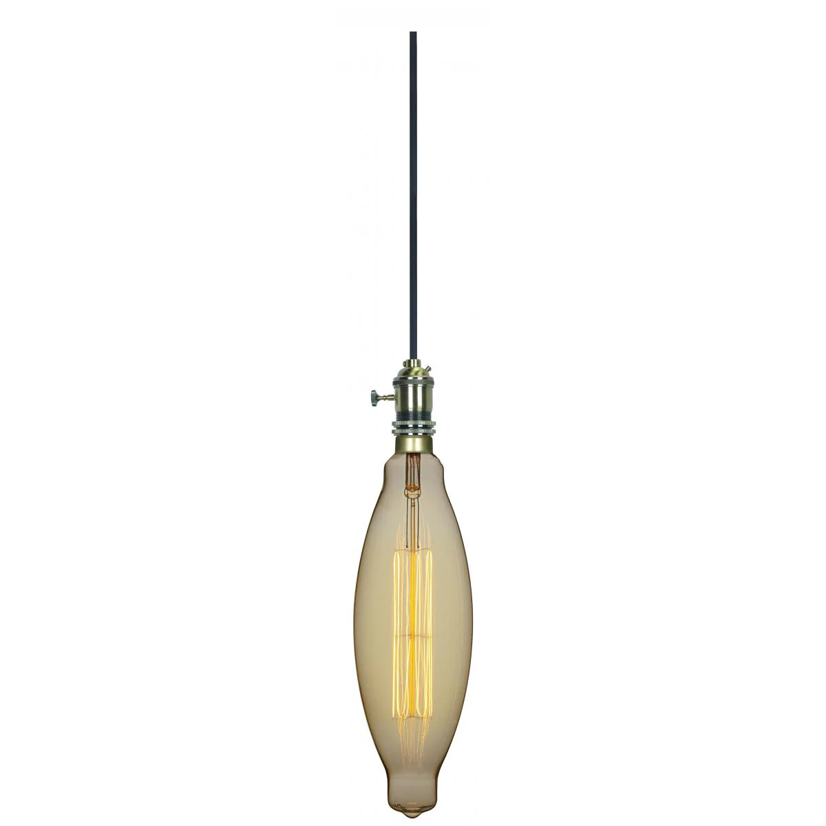 Satco 100w BT38 Incandescent vintage style E26 Base 120v 2200K Amber Finish Bulb - Image 2