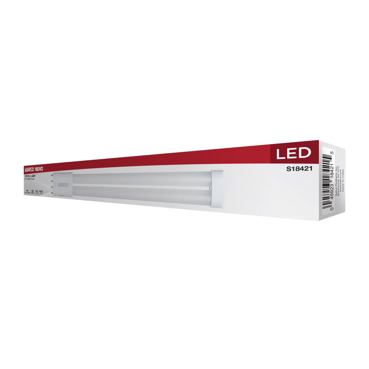 Satco 10w PLL LED 2G11 Base CCT Selectable Ballast Bypass 120-277v Bulb - Image 5