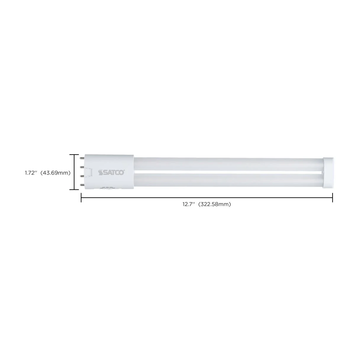Satco 10w PLL LED 2G11 Base CCT Selectable Ballast Bypass 120-277v Bulb - Image 7