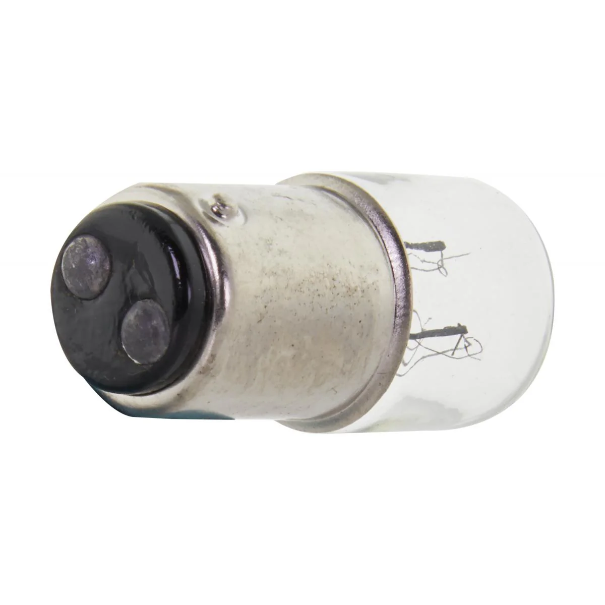 Satco 10w T6 miniature BA15d Double Contact Bayonet base 140v Clear Bulb - Image 2