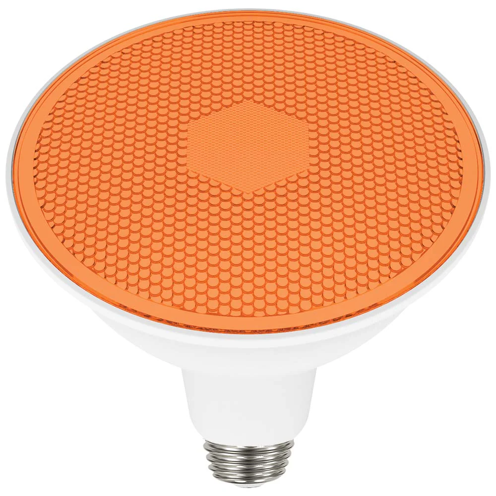 Satco 11.5w PAR38 LED Amber 90 deg. 120v Bulb - Image 3
