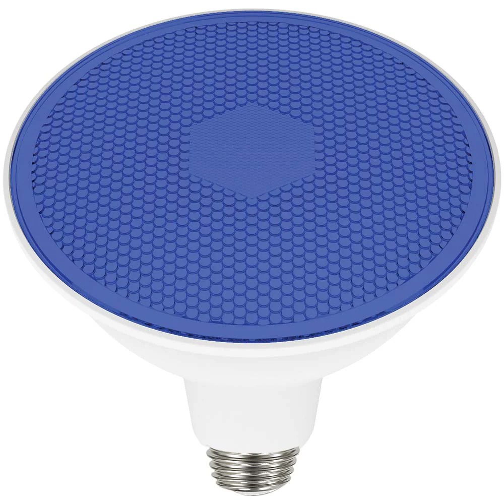 Satco 11.5w PAR38 LED Blue 90 deg. 120v Bulb - Image 2