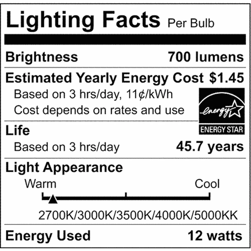 Satco 12w LED 6 inch CCT Selectable 120 volt Direct Wire Square Downlight - Image 4