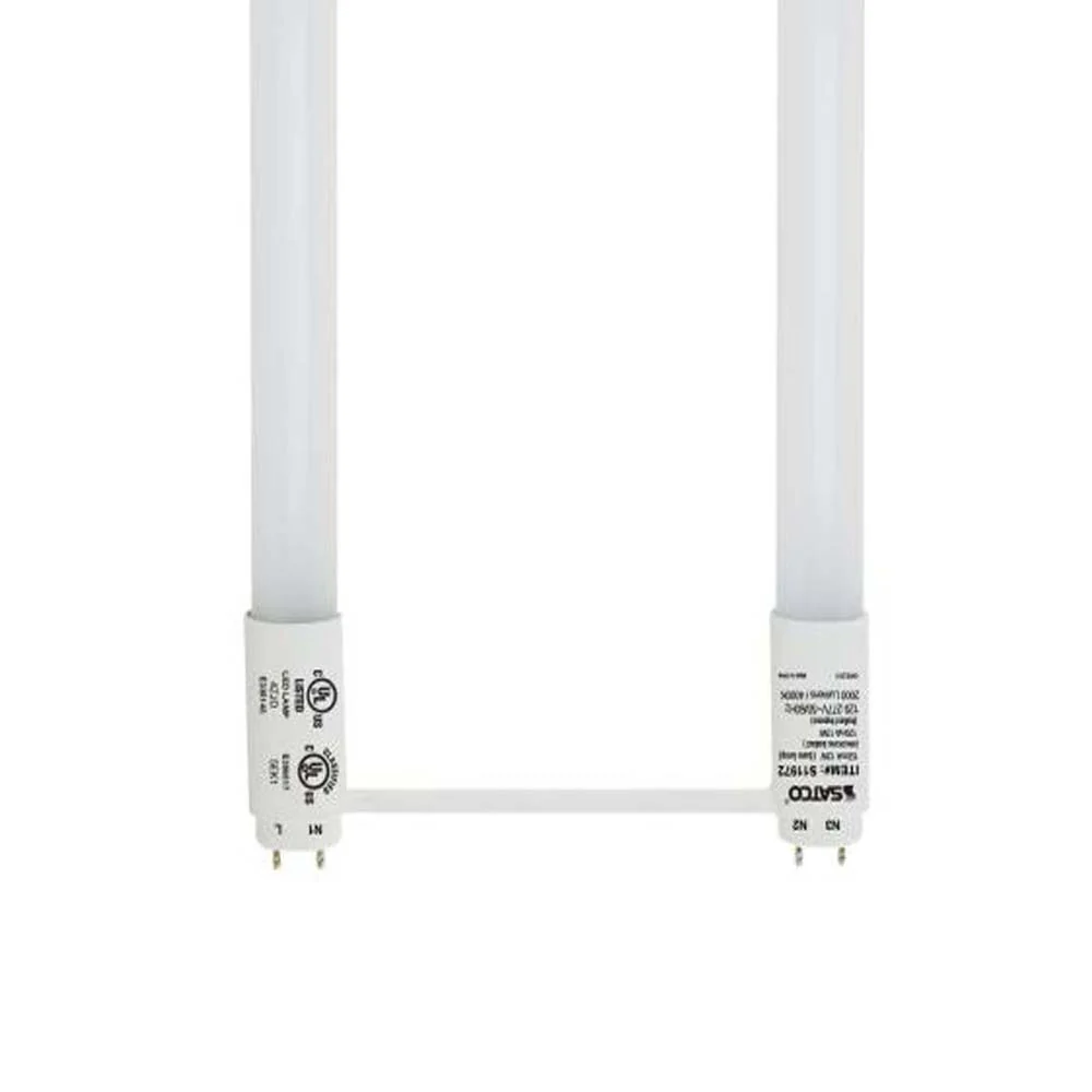 Satco 13w T8 U-Bend LED Tube G13 Medium bi-pin base 2000lm 4000K Cool White - Image 3