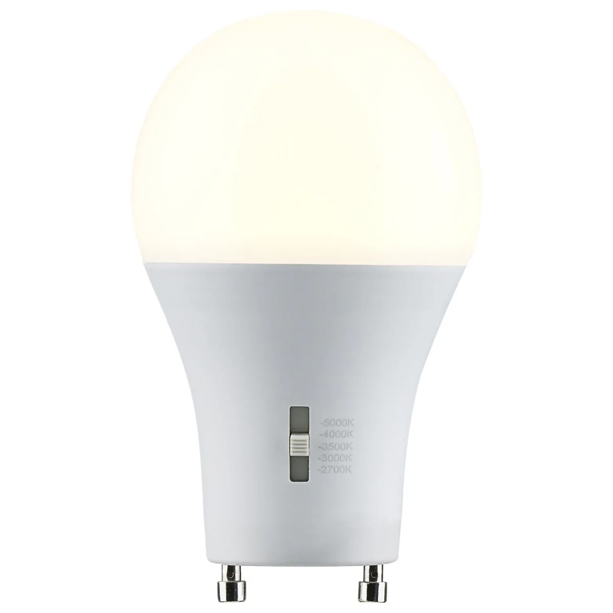Satco 14w A19 LED Bi Pin GU24 Base 120v CCT Selectable White Finish Bulb - Image 2