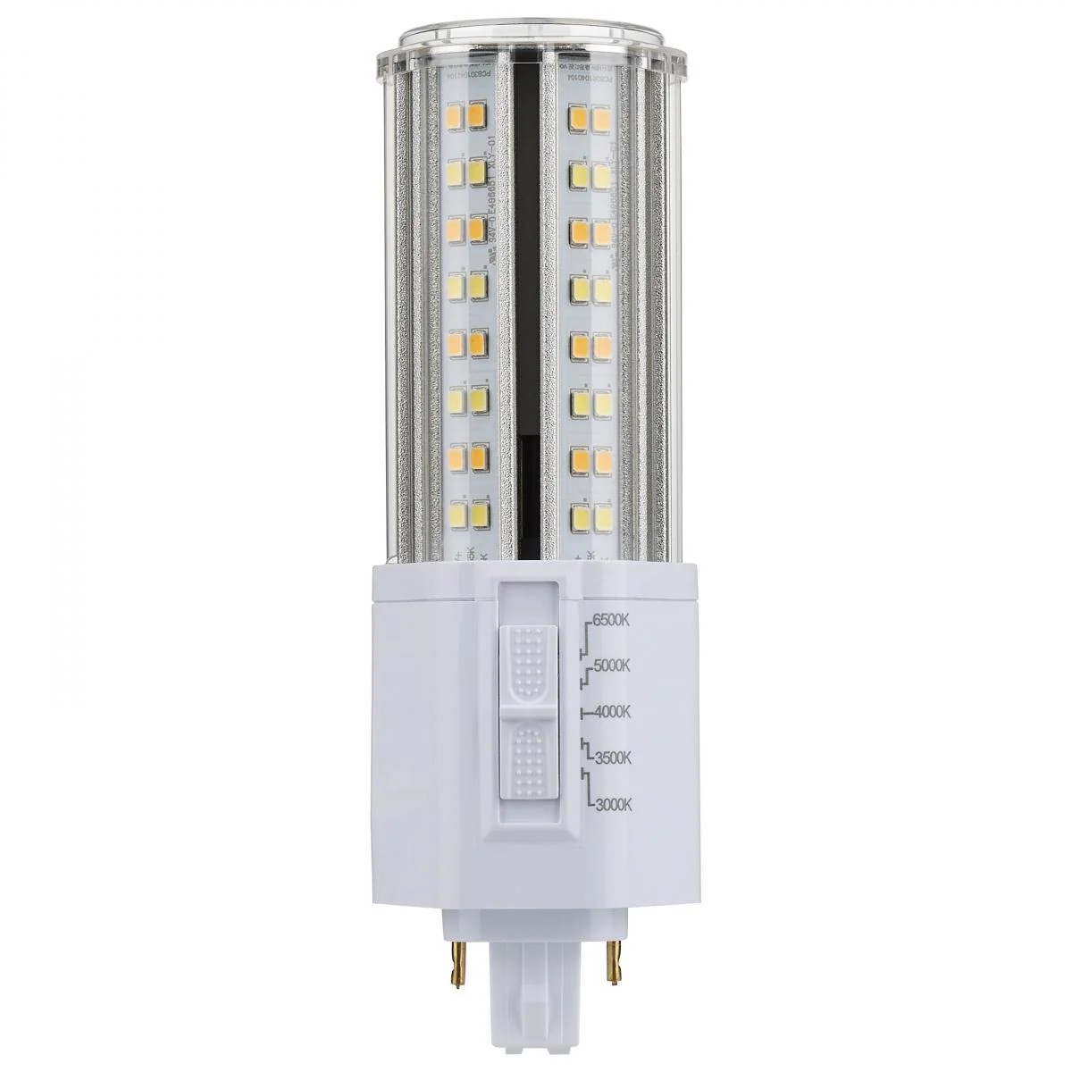 Satco 14w LED PL 2-Pin G24d CCT Tunable 120-277v White Finish Type B Bulb