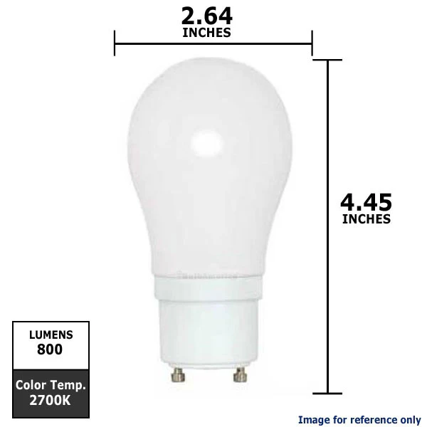 Satco 15W A-Shape A21 2700K GU24 base Compact Fluorescent Bulb - Image 2