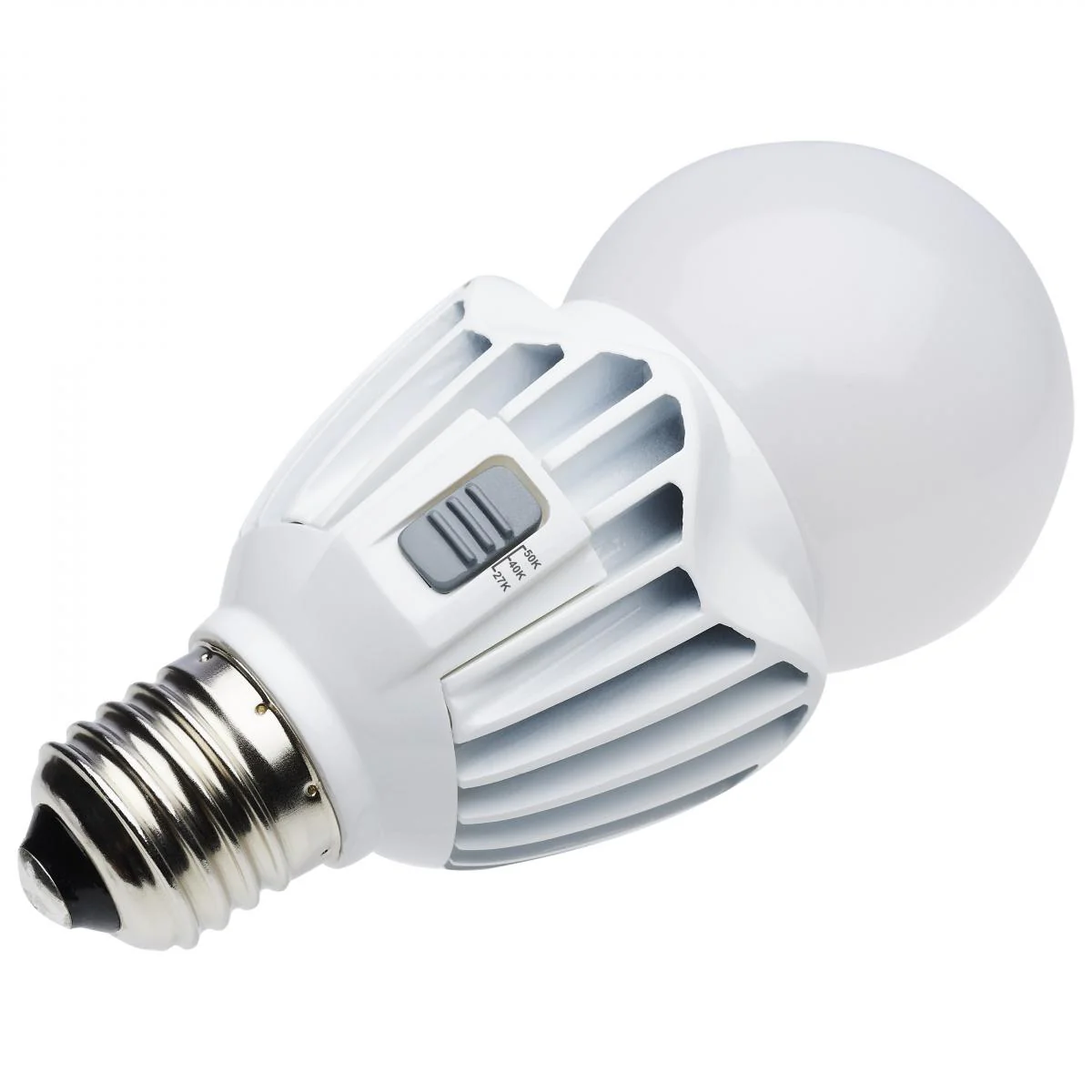 Satco 15w LED A21 High Lumen Output CCT Tunable 120V-277V White Finish Bulb - Image 2