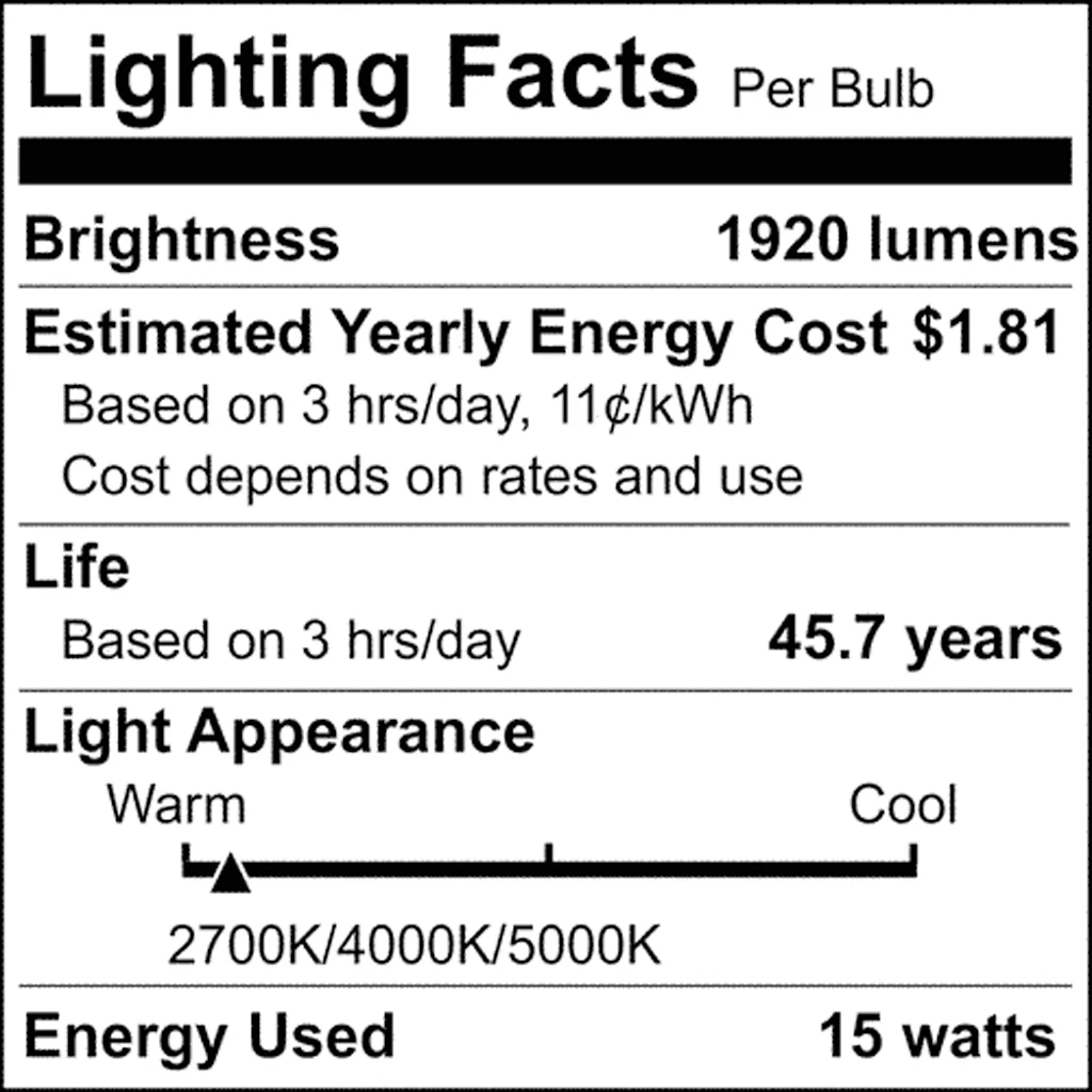 Satco 15w LED A21 High Lumen Output CCT Tunable 120V-277V White Finish Bulb - Image 8