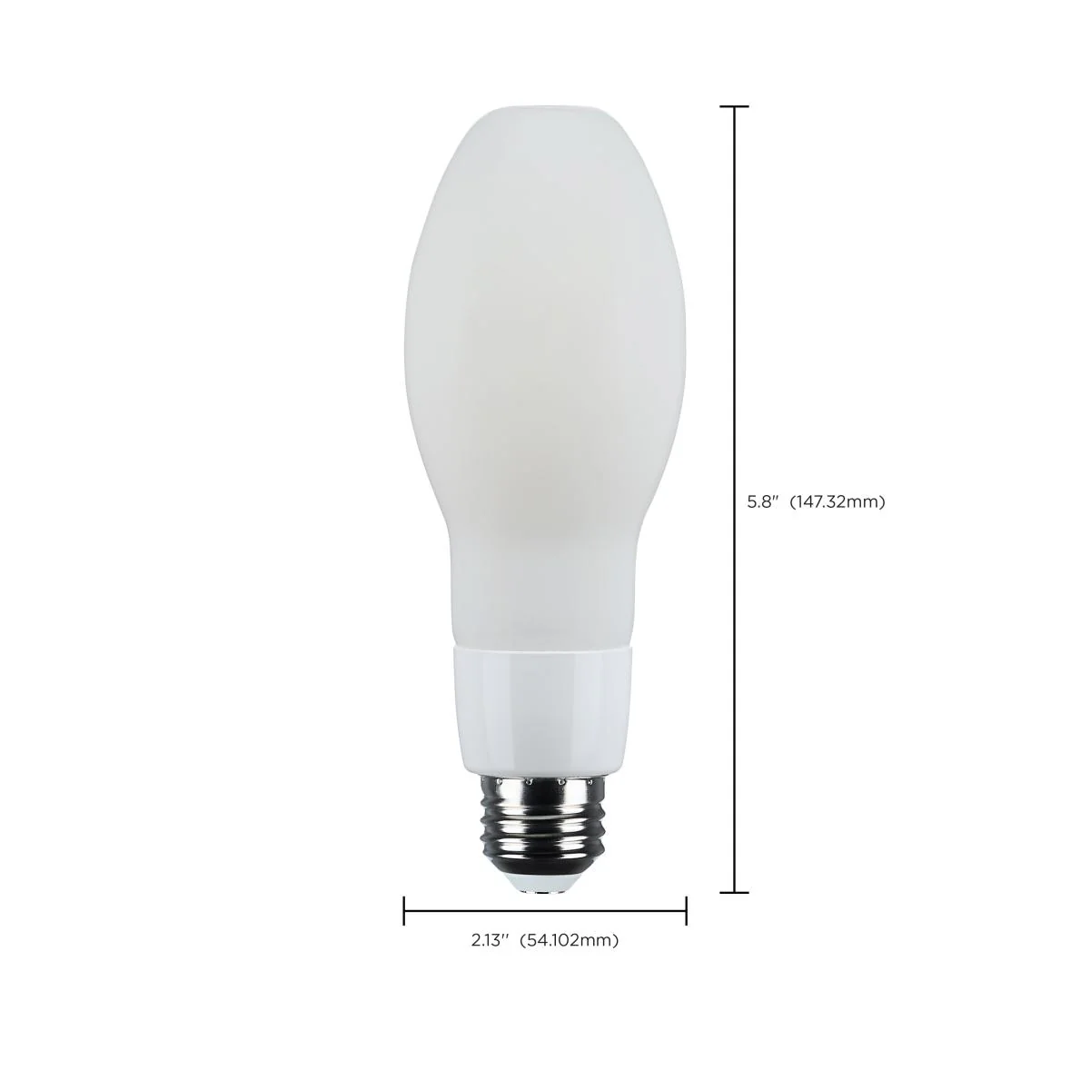 Satco 15w LED HID Replacement ED17 5000K E26 Base 120-277v White Finish Bulb - Image 7