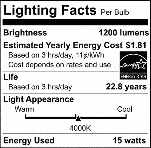 Satco 15w PAR38 LED 25 deg. Beam E26 Medium base 4000k Cool White - Image 3