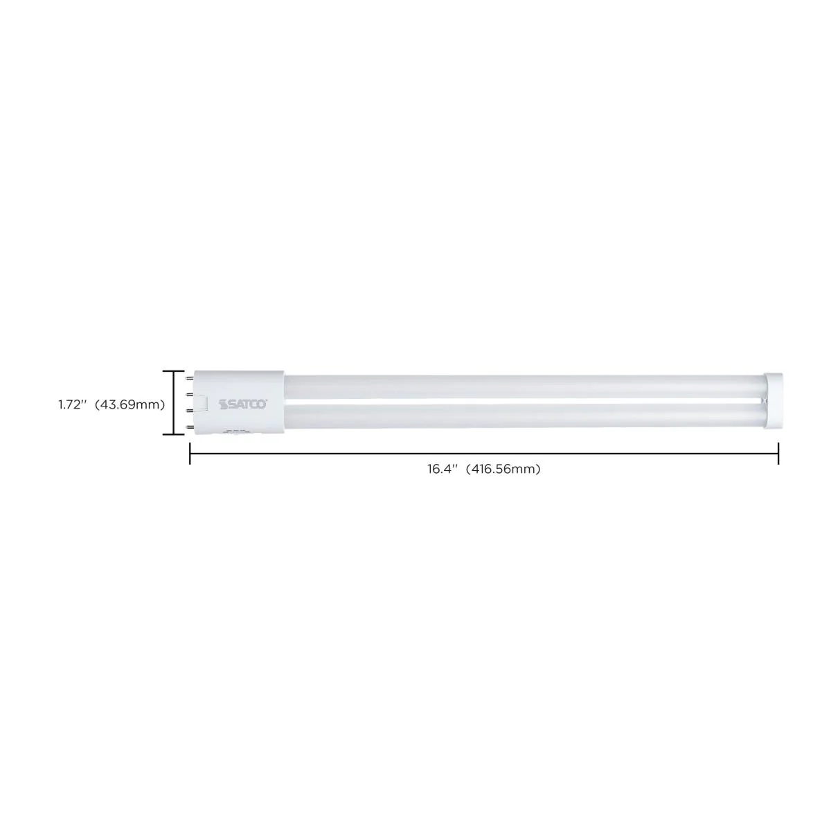 Satco 16w PLL LED 2G11 Base CCT Selectable Ballast Bypass 120-277v Bulb - Image 7