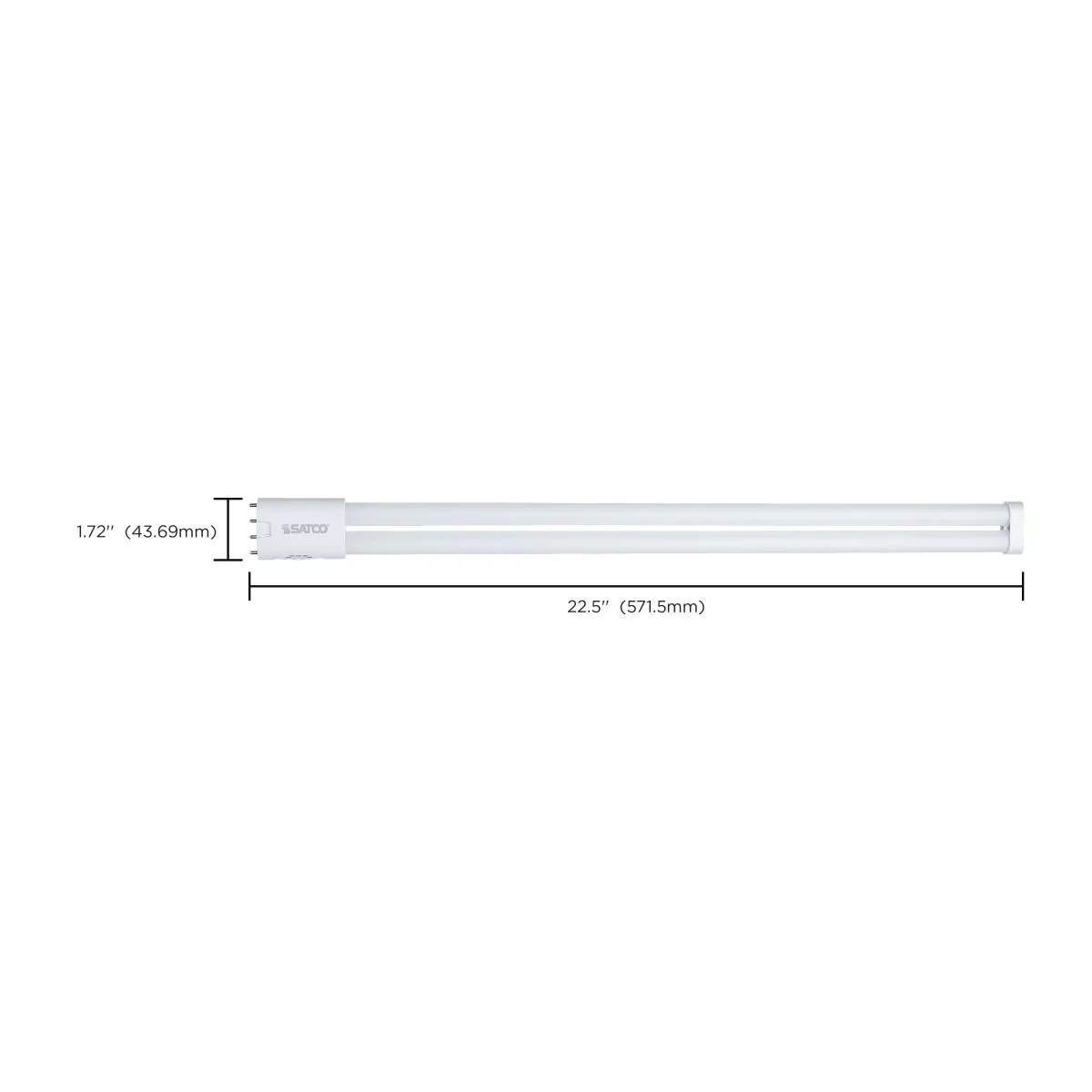 Satco 20w PLL LED 2G11 Base CCT Selectable Ballast Bypass 120-277v Bulb - Image 7