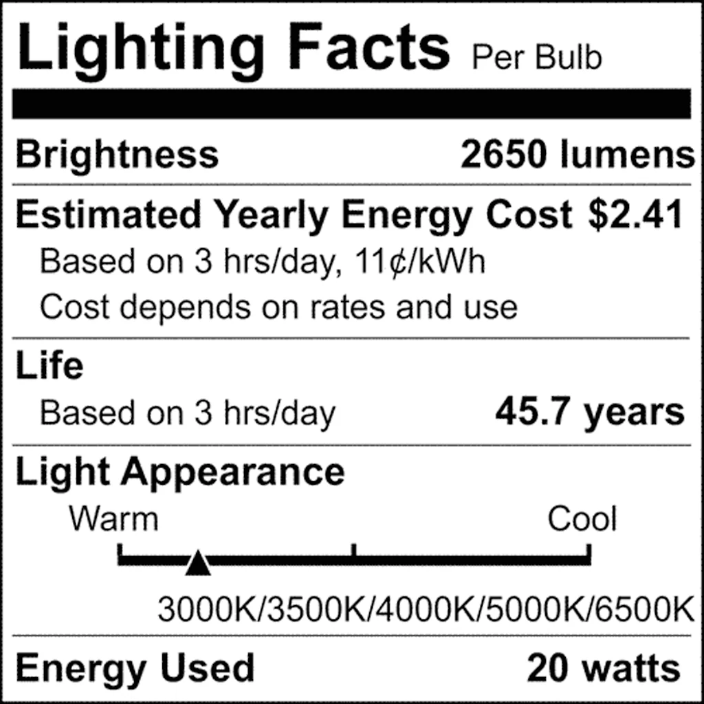 Satco 20w PLL LED 2G11 Base CCT Selectable Ballast Bypass 120-277v Bulb - Image 8