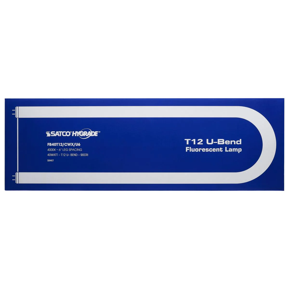 Satco 22.5-in 40w 4000K Cool White G13 Bi Pin base T12 U-Bend Fluorescent Bulb - Image 3