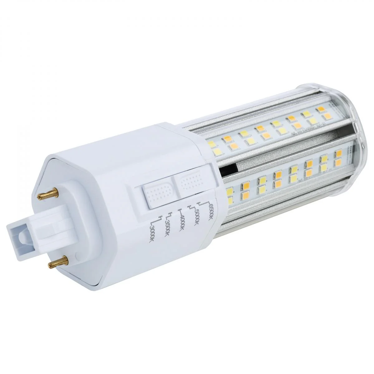 Satco 22w LED PL 2-Pin G24d CCT Tunable 120-277v White Finish Type B Bulb - Image 2