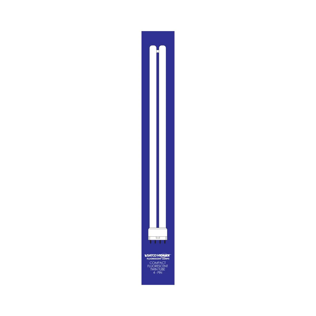 Satco 24w 1800Lm 3500K Neutral White 2G11 base 120v T5 Compact Fluorescent Bulb - Image 2