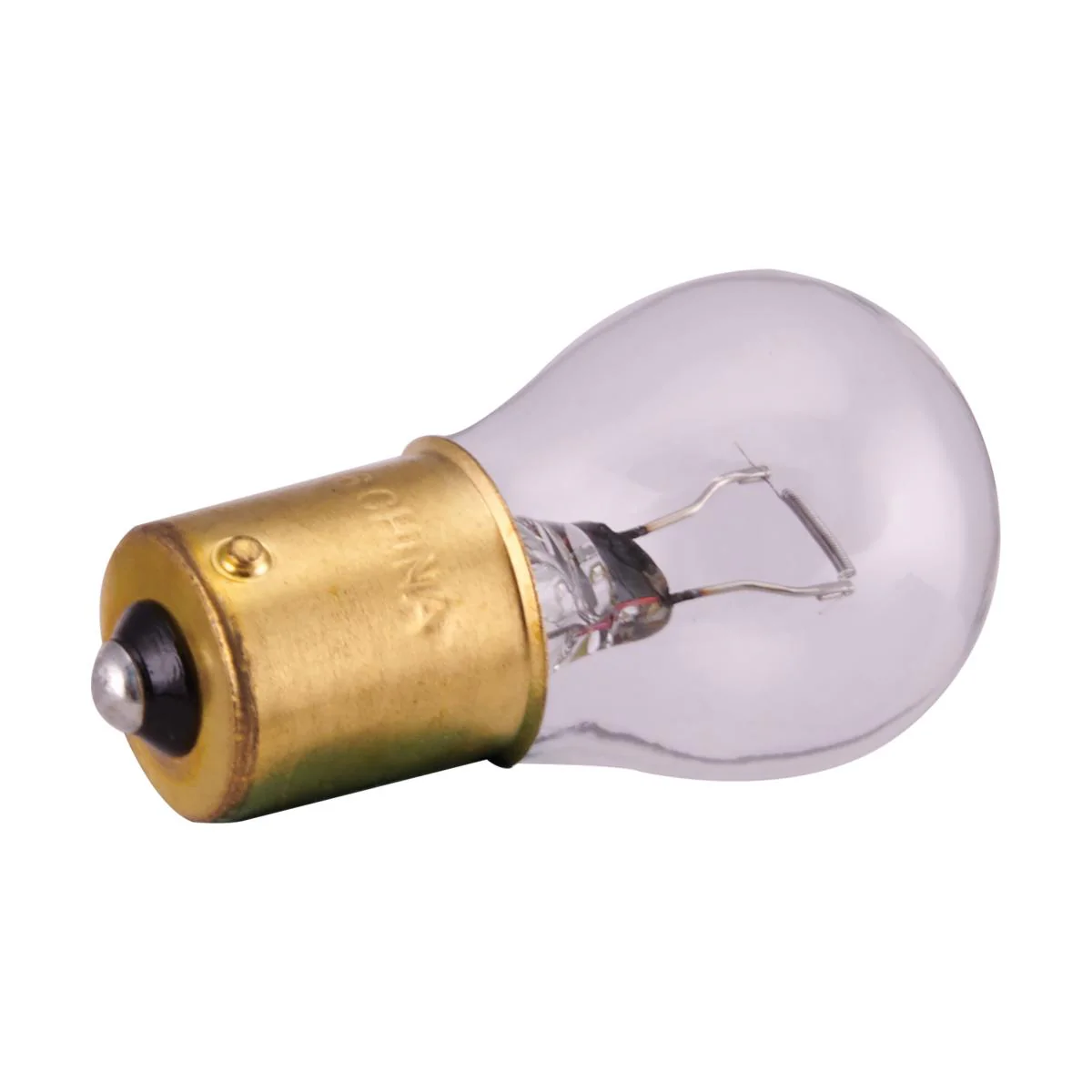 Satco 26.9w miniature S8 Single Contact Bayonet base 12.8v Clear Finish Bulb - Image 2