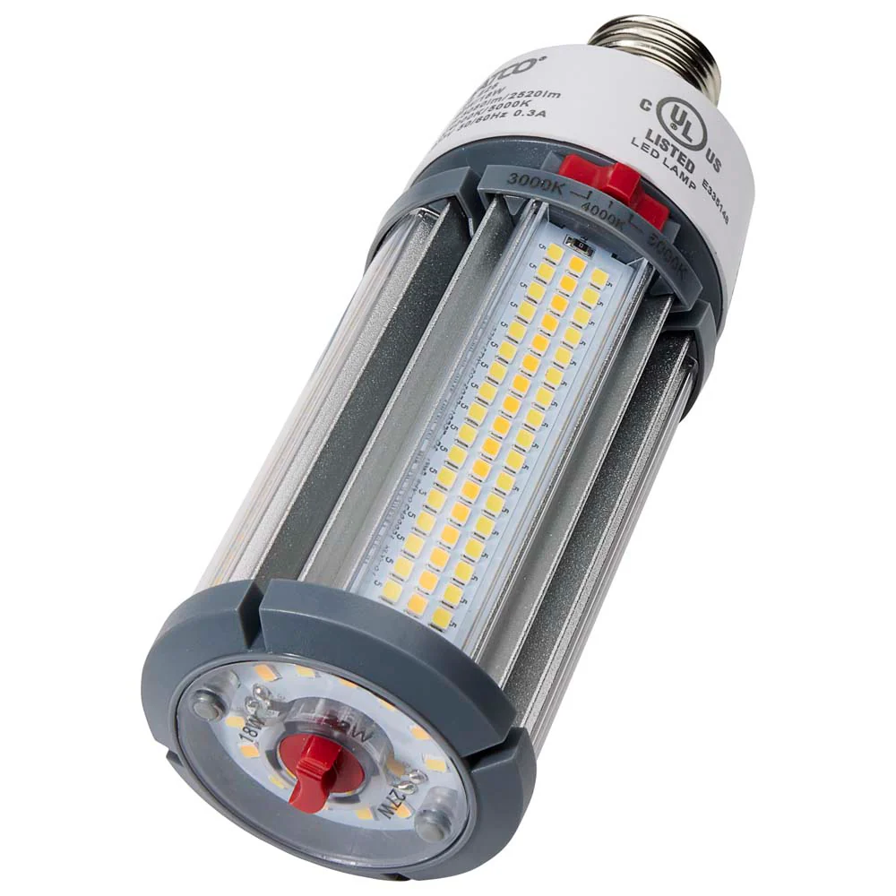 Satco LED HID Replacement 27/22/18 Wattage & CCT Selectable Medium Base 100-277V - Image 4