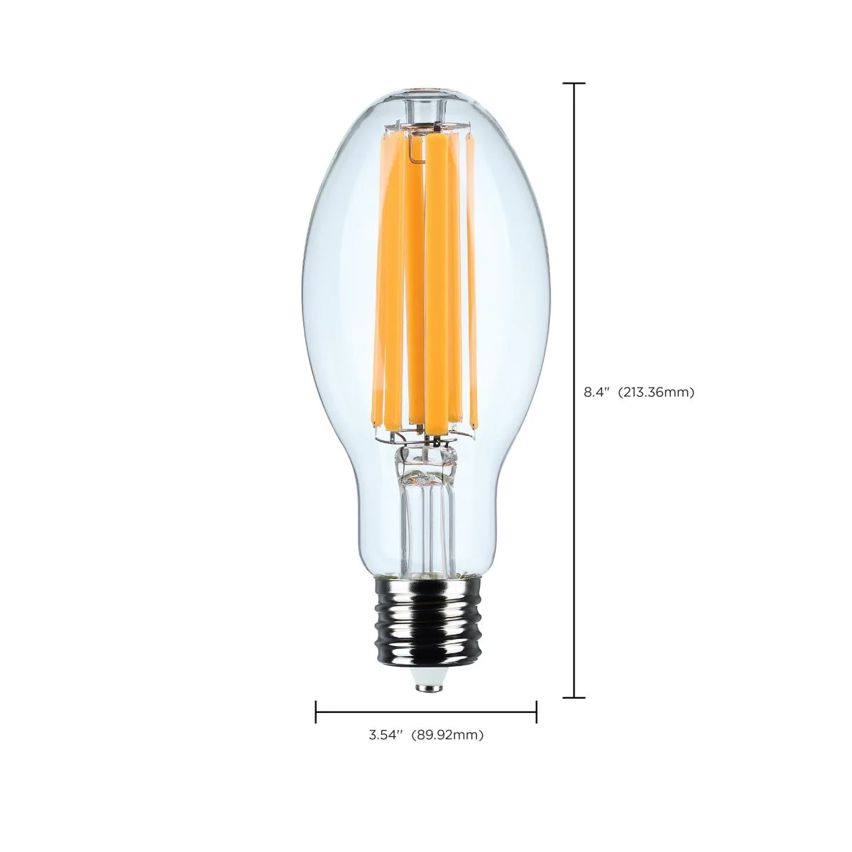Satco 28w LED HID Replacement ED28 2200K EX39l Base 120-277v Clear Finish Bulb - Image 7