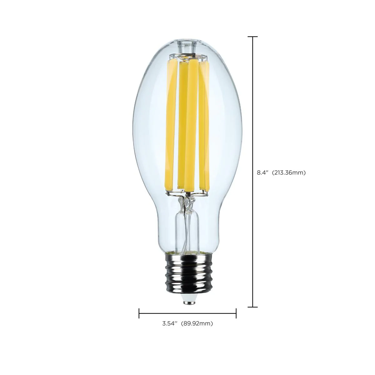 Satco 28w LED HID Replacement ED28 4000K EX39l Base 120-277v Clear Finish Bulb - Image 7
