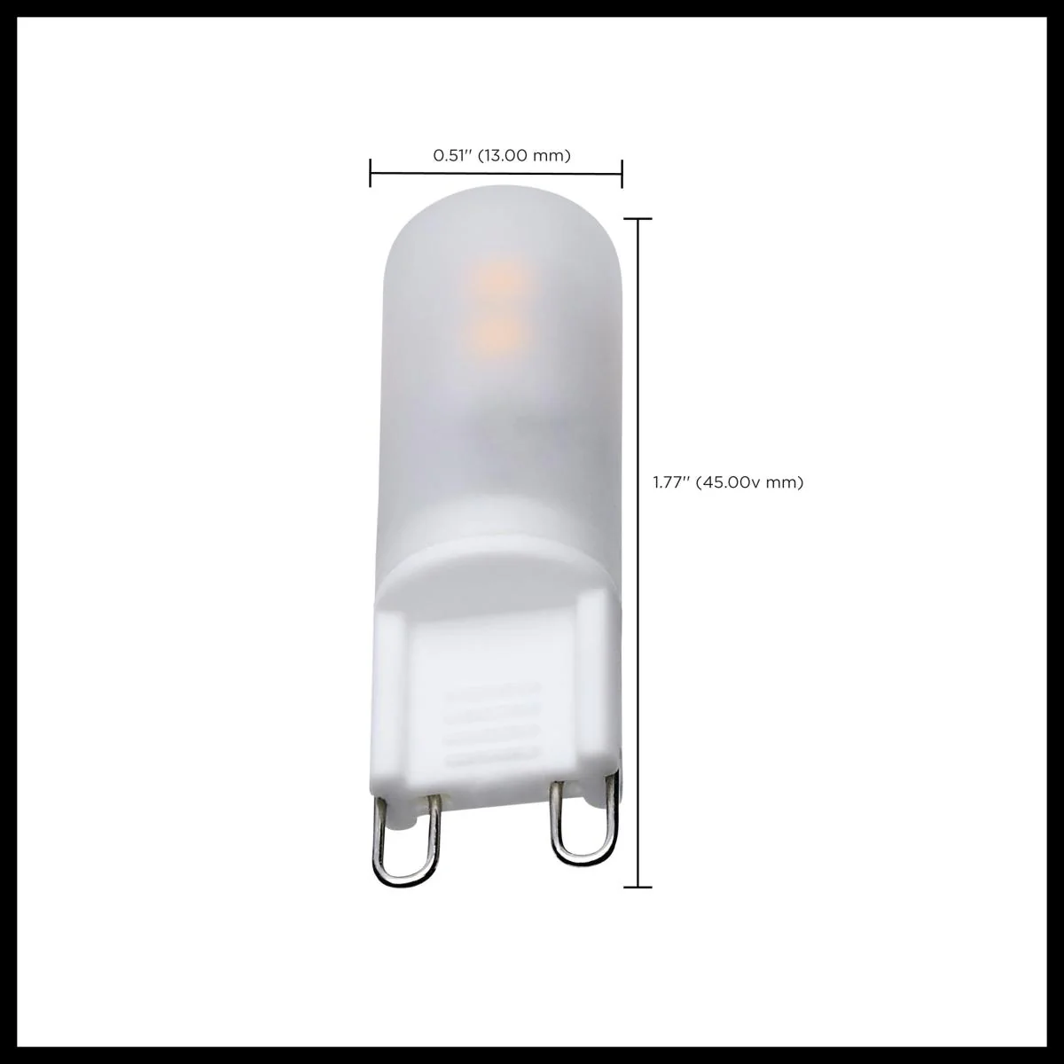 Satco 2w T4 LED 120v G9 Base 3000k Frosted Finish Bulb - Image 6