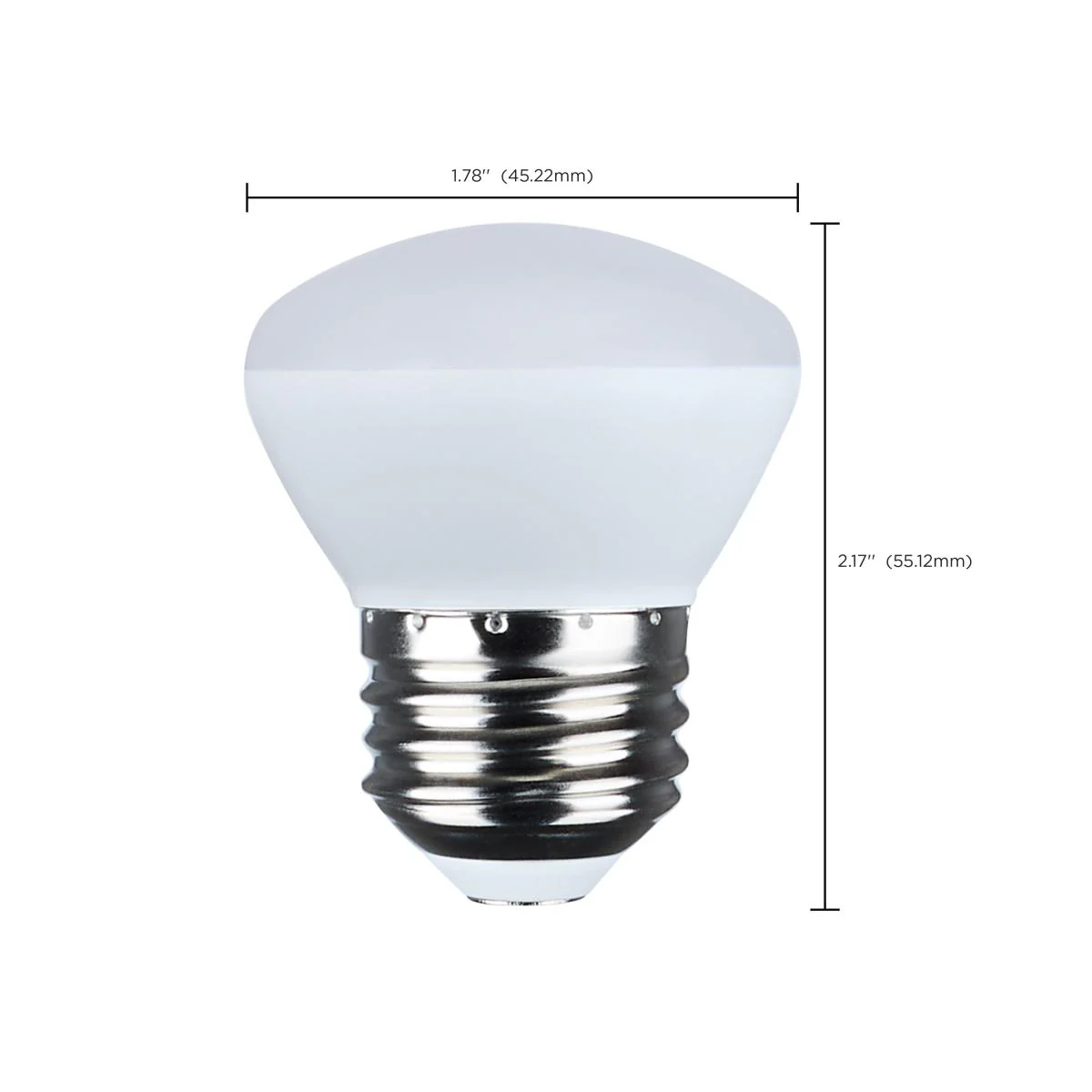 Satco 3.5w R14 LED E26 Medium Base 120v 5000K CCT Frosted Finish Bulb - Image 5