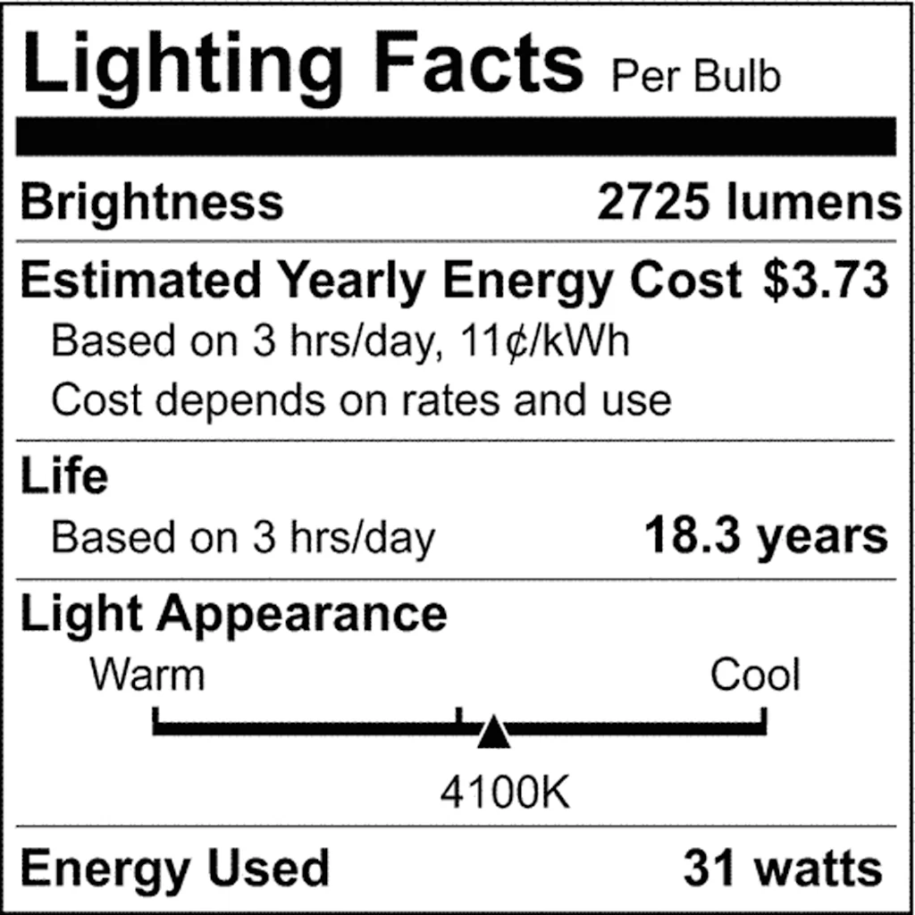 Satco 31w T8 U-Bend Fluorescent 4100K Cool White Medium Bi Pin base Tube Bulb - Image 2