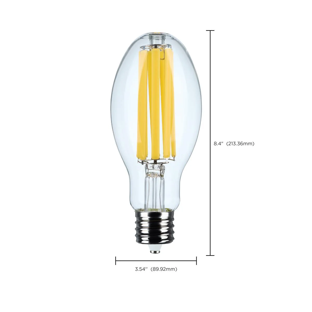 Satco 34w LED HID Replacement ED28 4000K EX39l Base 120-277v Clear Finish Bulb - Image 6
