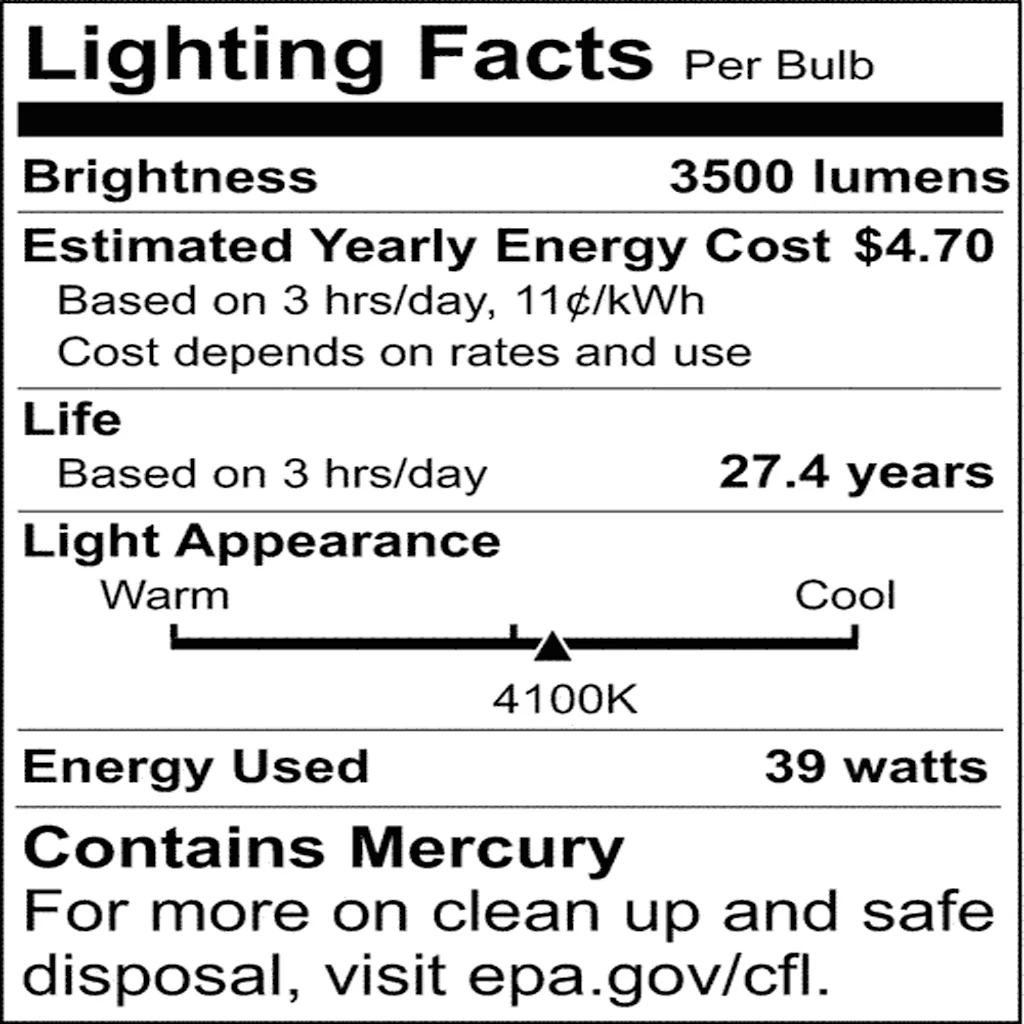 Satco 36-in 39w T5 Fluorescent 4100K Cool White G5 Bi Pin Base Linear Bulb - Image 2