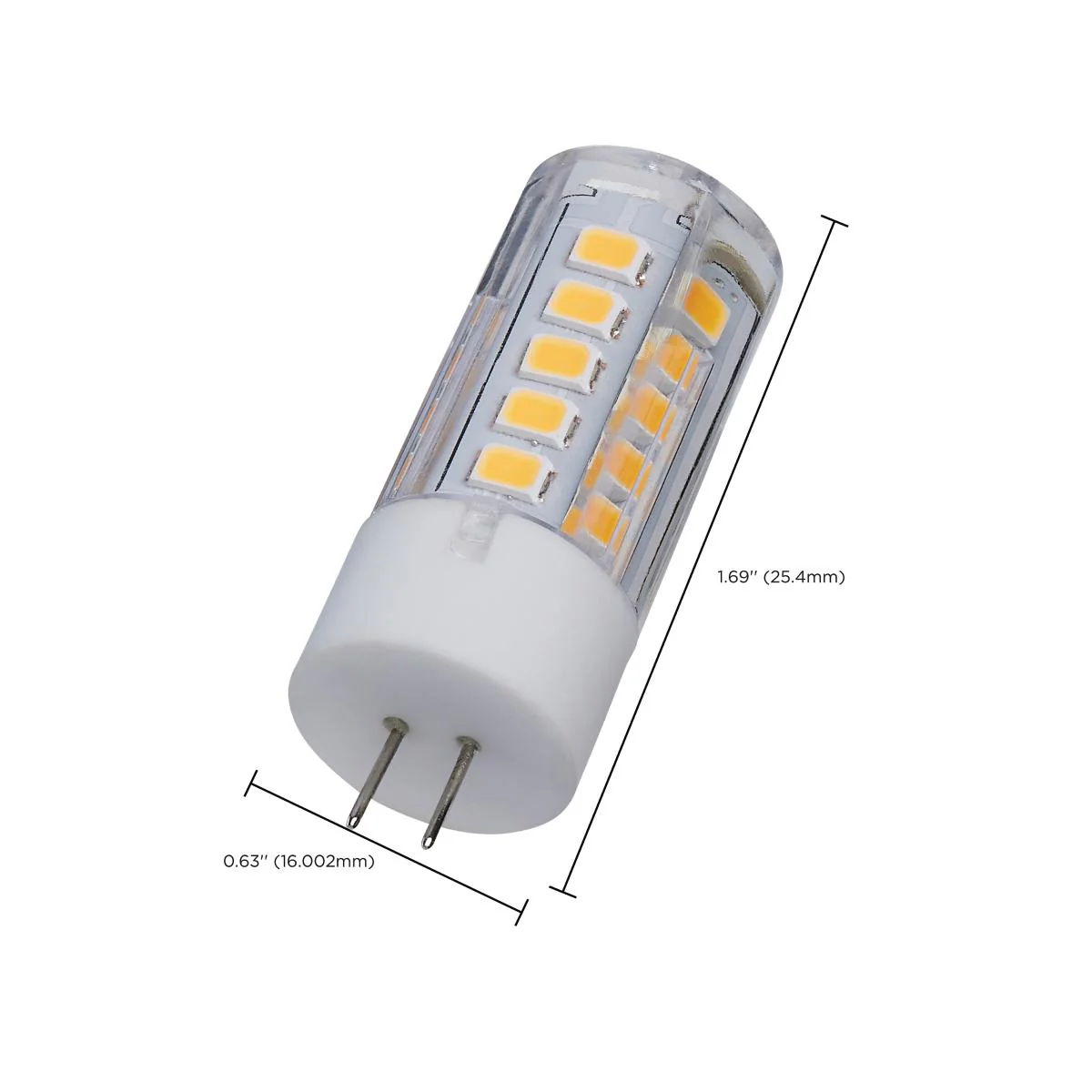 Satco 3w Mini LED Bi Pin G4 Base 12v 3000K Clear Finish Bulb - Image 4