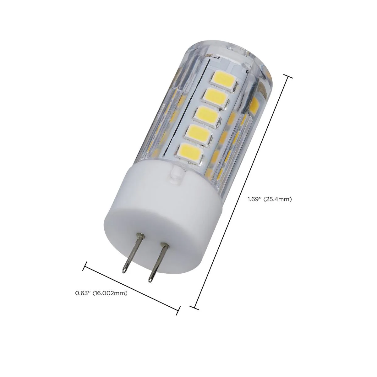 Satco 3w Mini LED Bi Pin G4 Base 12v 5000K Clear Finish Bulb - Image 4