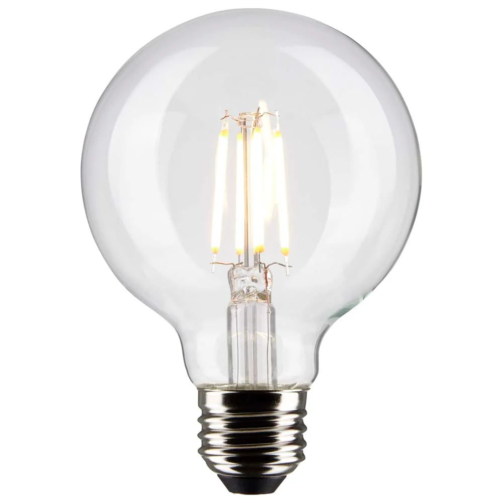 Satco 4.5w G25 Globe Filament LED 3000K Medium Base Dimmable - 40w equiv - Image 2