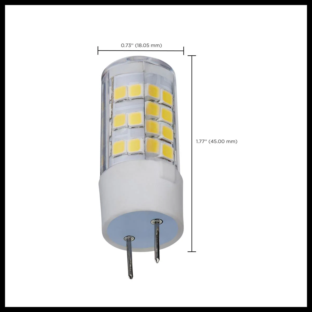 Satco 4.5w T6 LED 120v G8 Base 5000k Clear Finish Bulb - Image 6