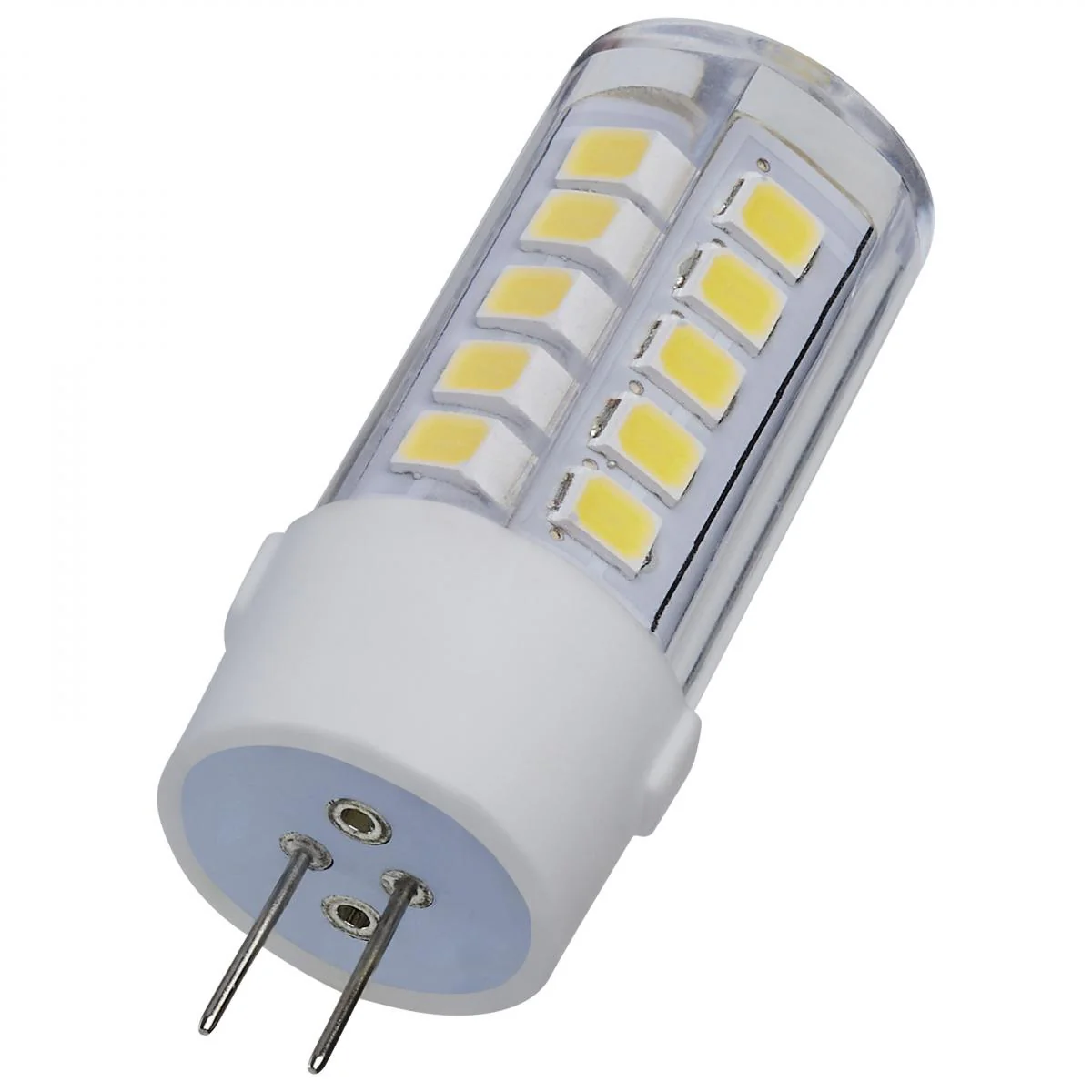 Satco 4.5w T6 LED 12v Bi Pin G4 Base 5000K Clear Finish Bulb