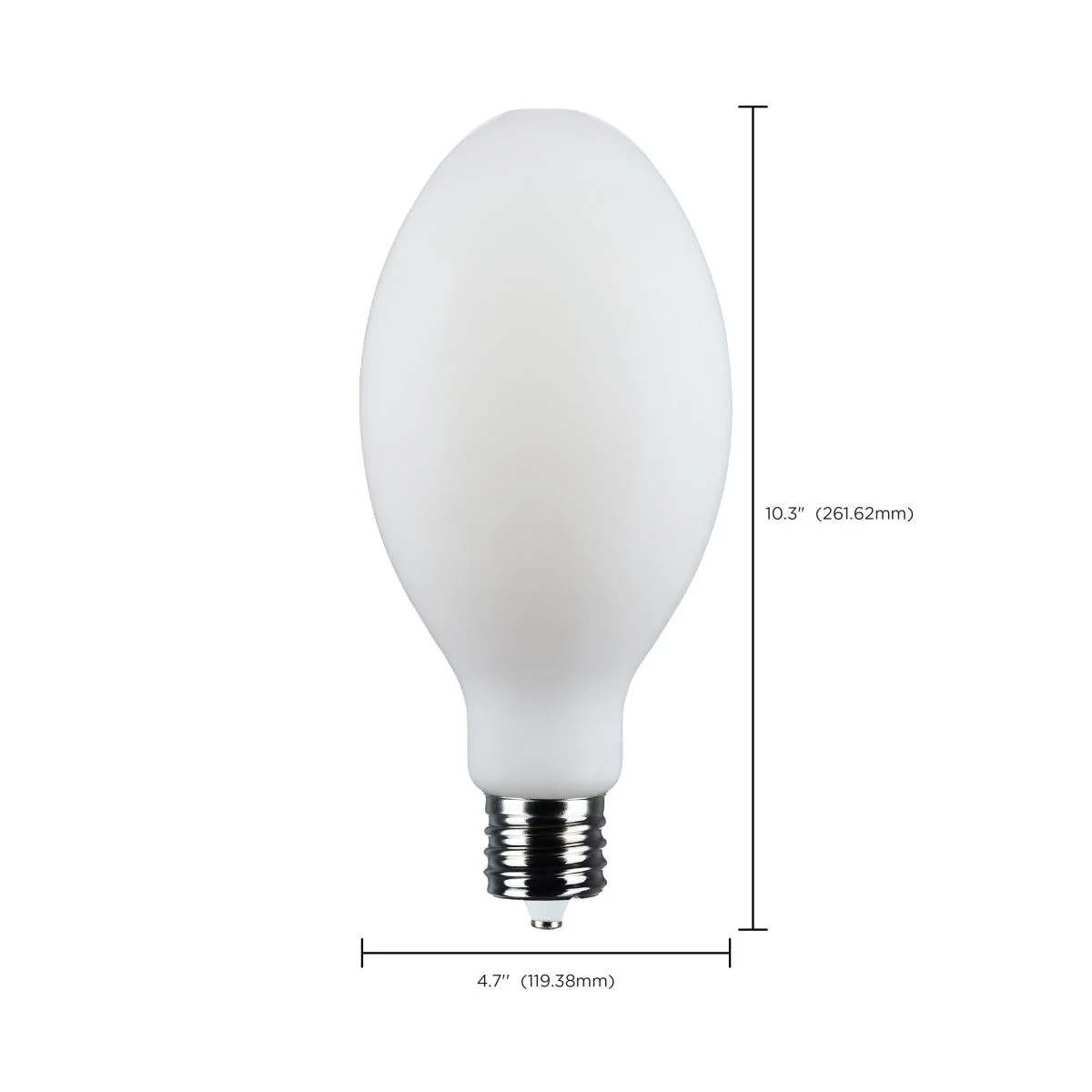 Satco 45w LED HID Replacement ED37 5000K EX39l Base 120-277v White Finish Bulb - Image 7