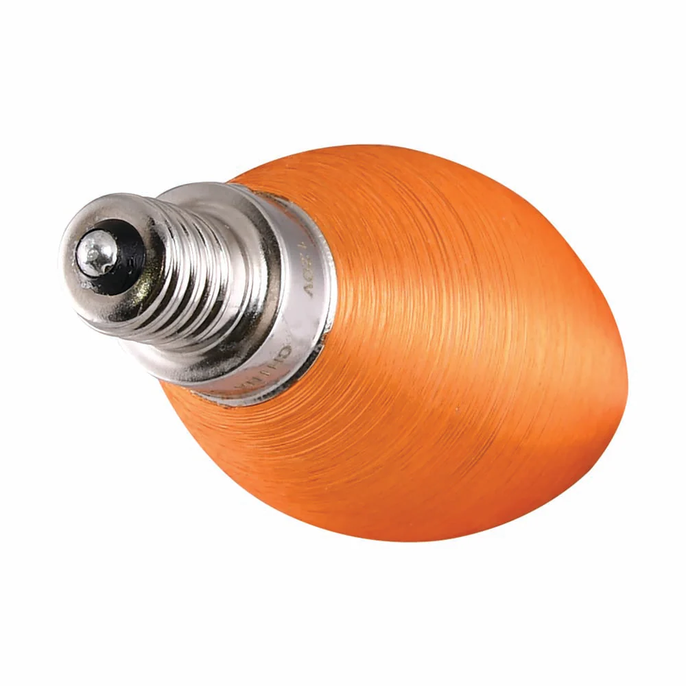 Satco 4w 120v CA11 LED Spun Amber E12 Candelabra Base 200 Lumens 2100k - Image 2
