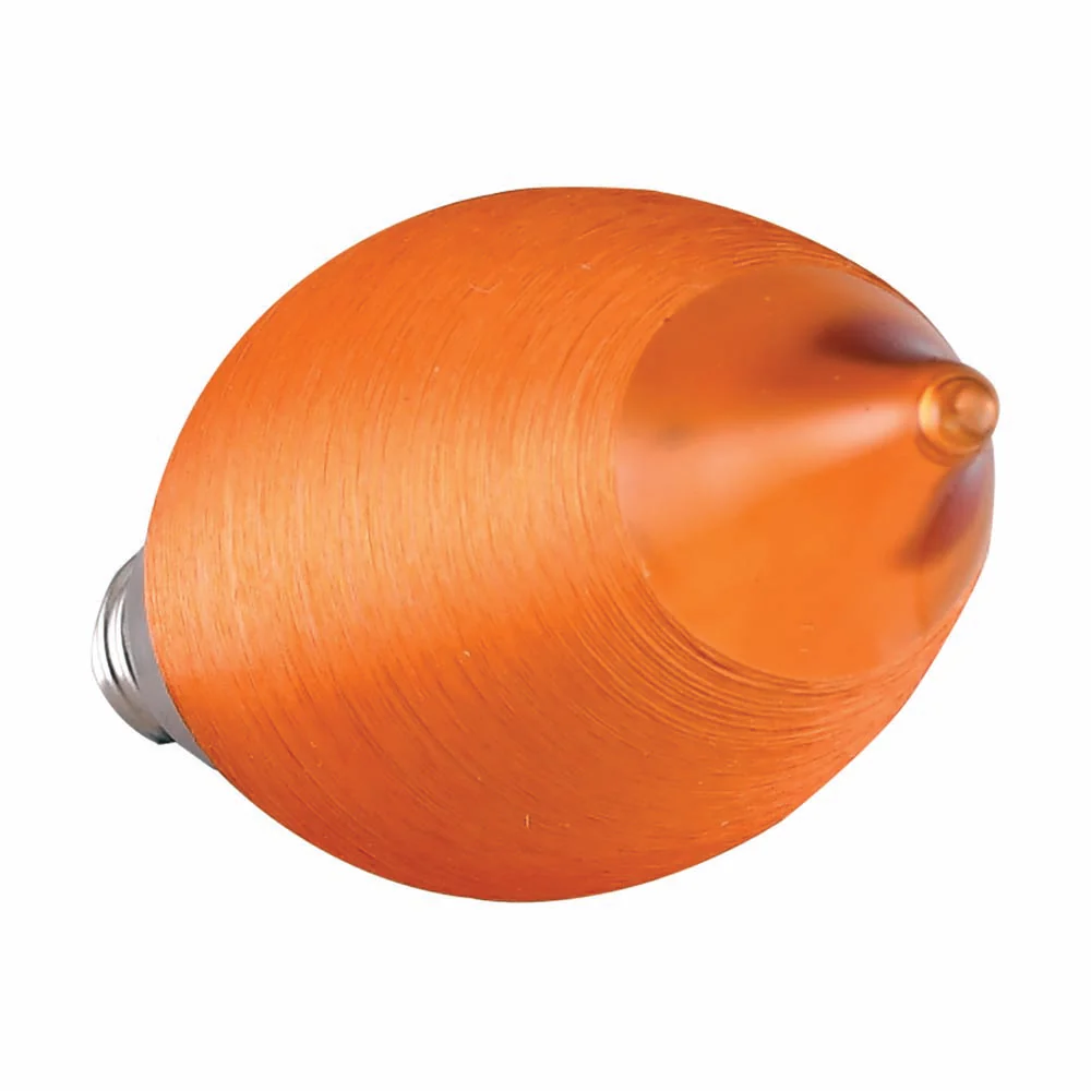 Satco 4w 120v CA11 LED Spun Amber E12 Candelabra Base 200 Lumens 2100k - Image 3