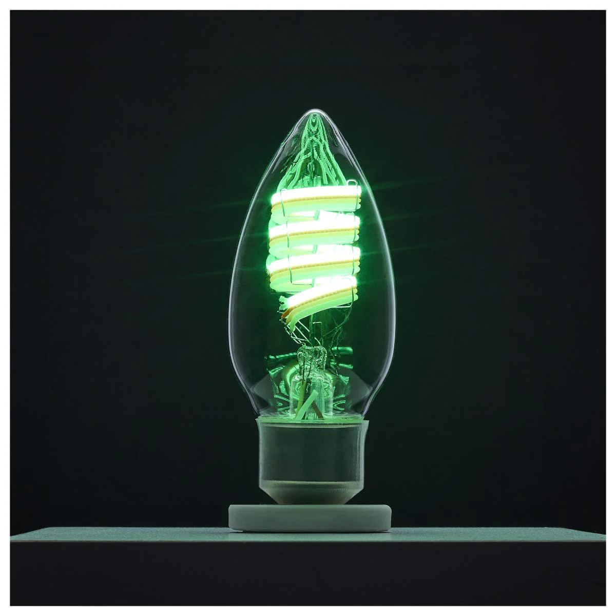 Satco 4w B11 LED 2700K-5000K RGB/White Starfish Clear E12 Base - Image 4