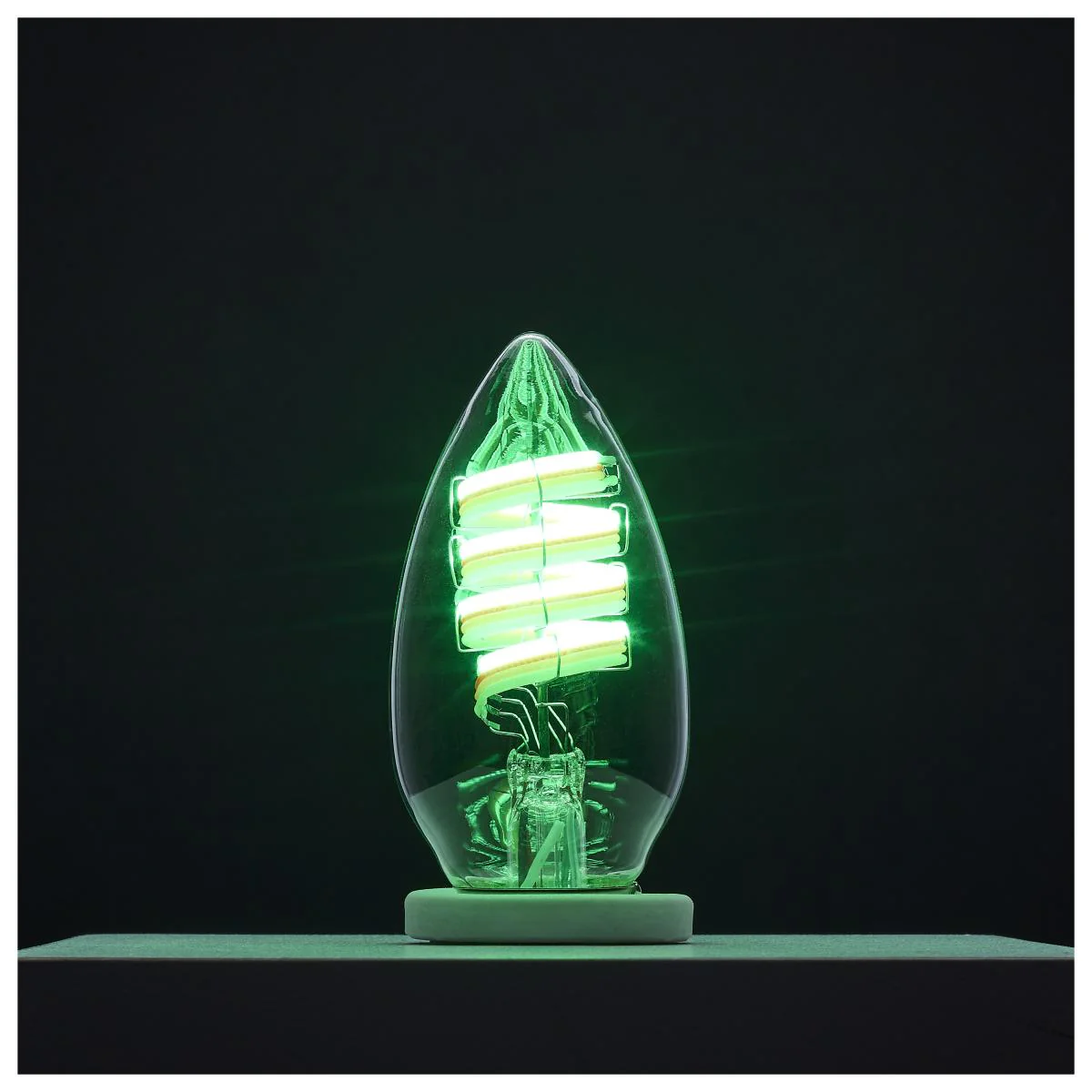 Satco 4w B11 LED 2700K-5000K RGB/White Starfish Clear E26 Base - Image 4