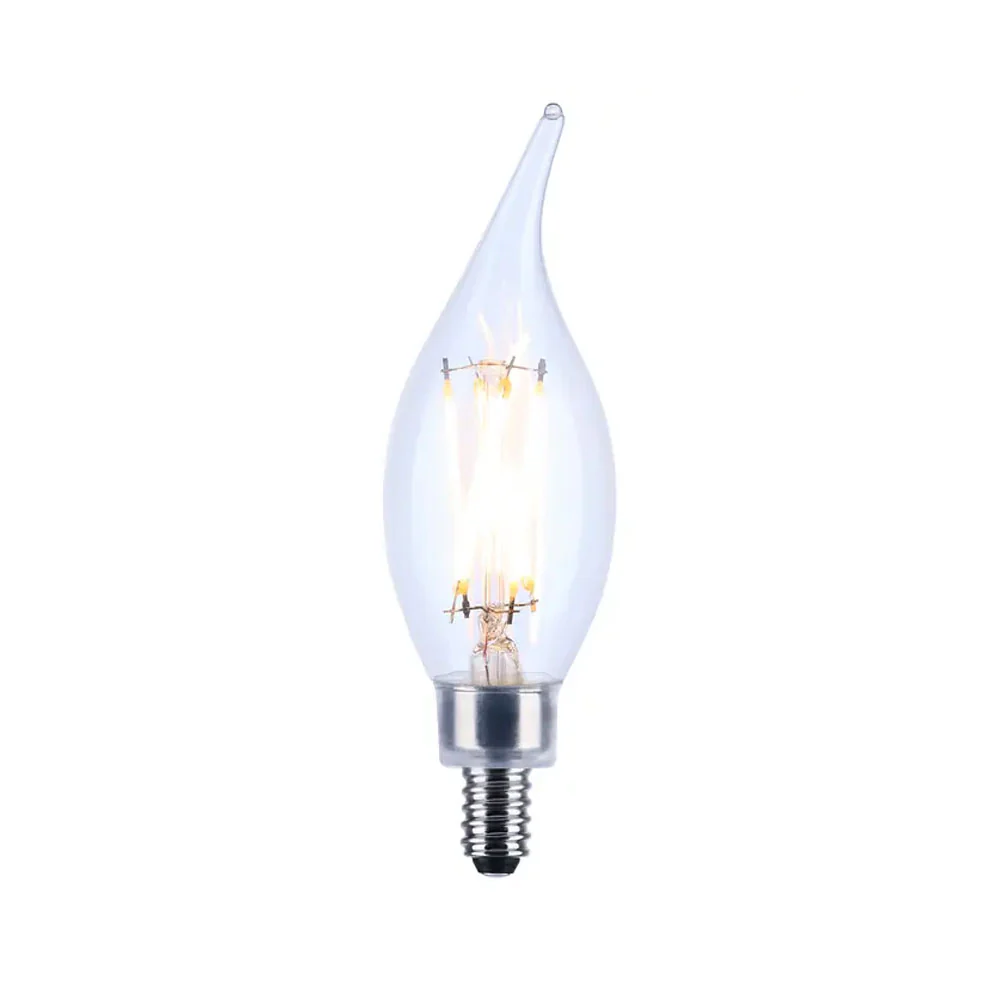Satco 4w CA10 LED 4000K Candelabra Base Dimmable - 40w equiv - Image 2