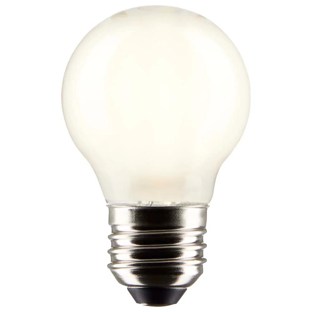 Satco 5.5w G16.5 Globe Filament LED 3000K Medium Base White Dimmable - 60w equiv - Image 2