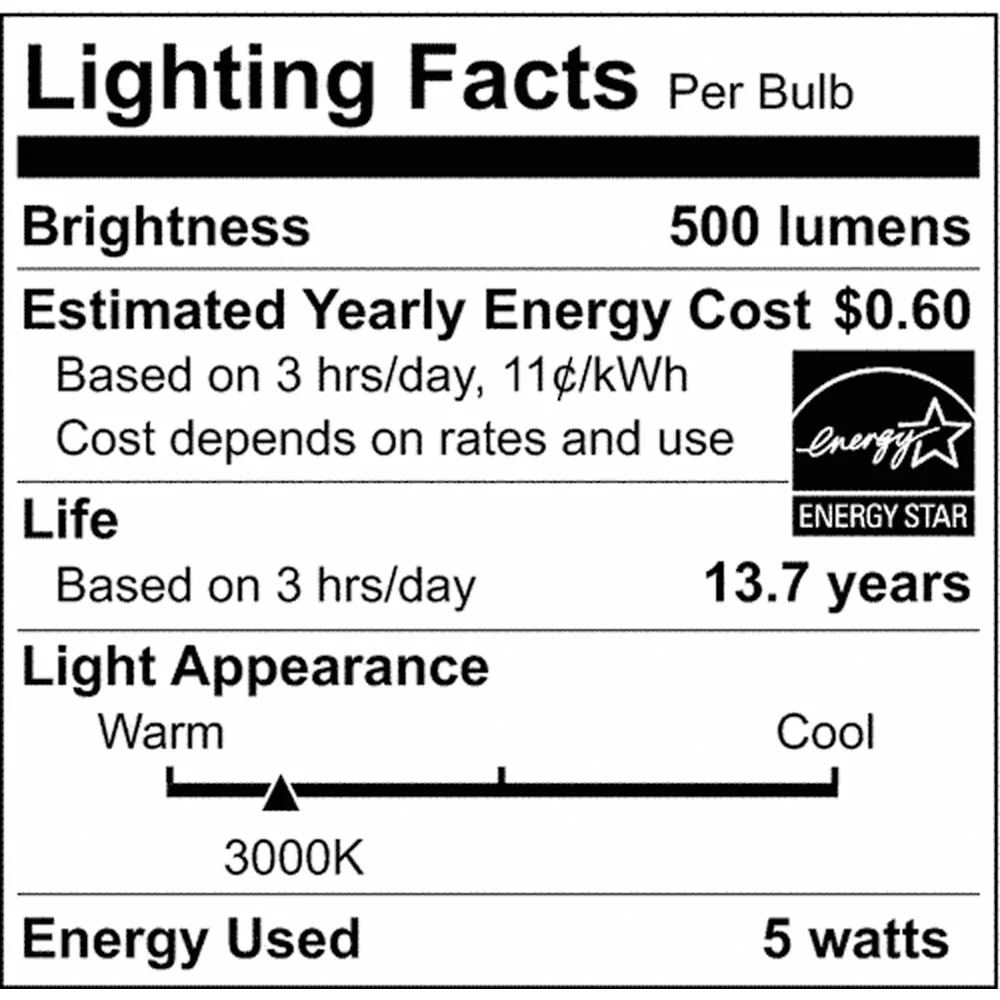 Satco 5.5w G16.5 Globe Filament LED 3000K Medium Base White Dimmable - 60w equiv - Image 4