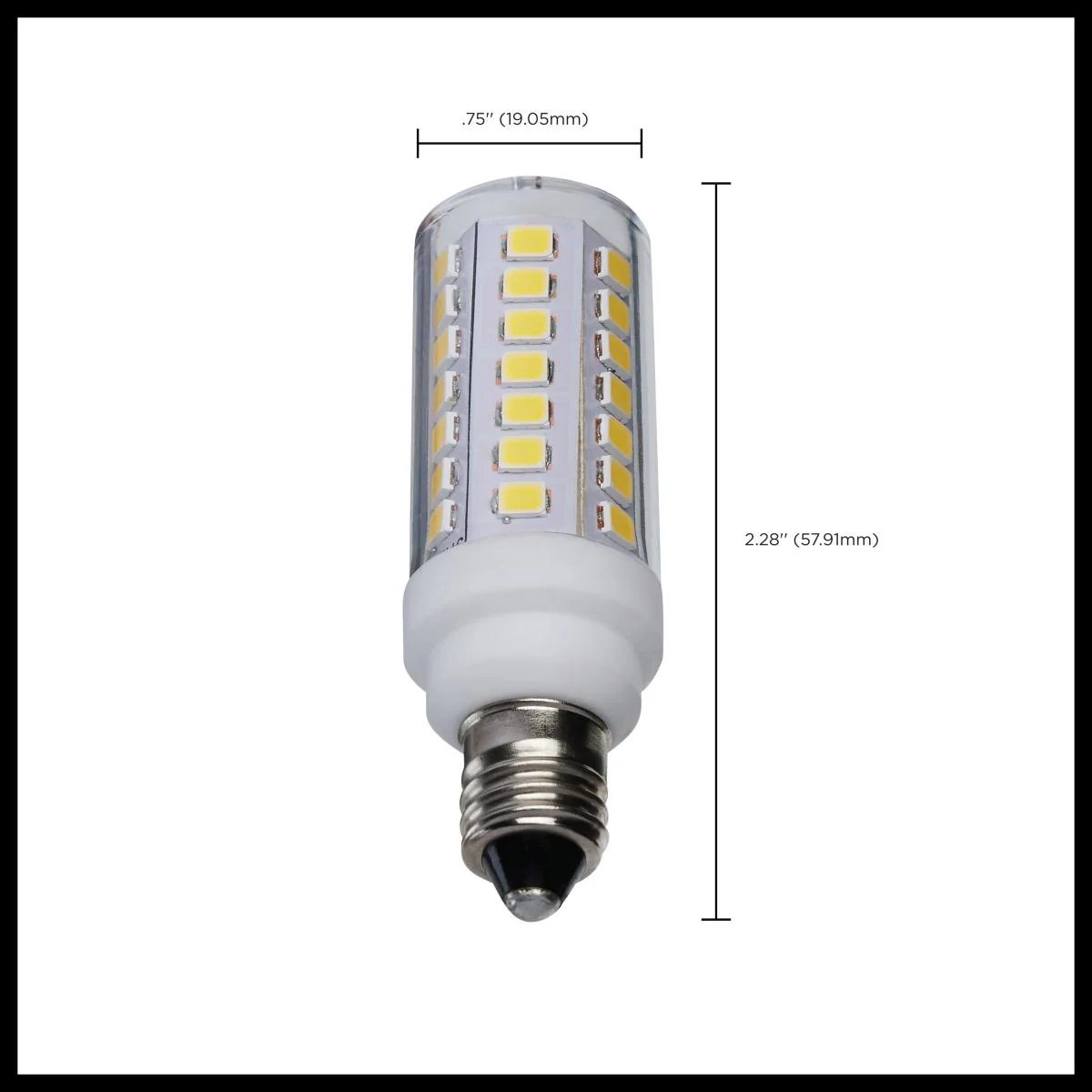 Satco 5w Mini LED E11 Miniature Candelabra Base 120v 5000K Clear Finish Bulb - Image 4