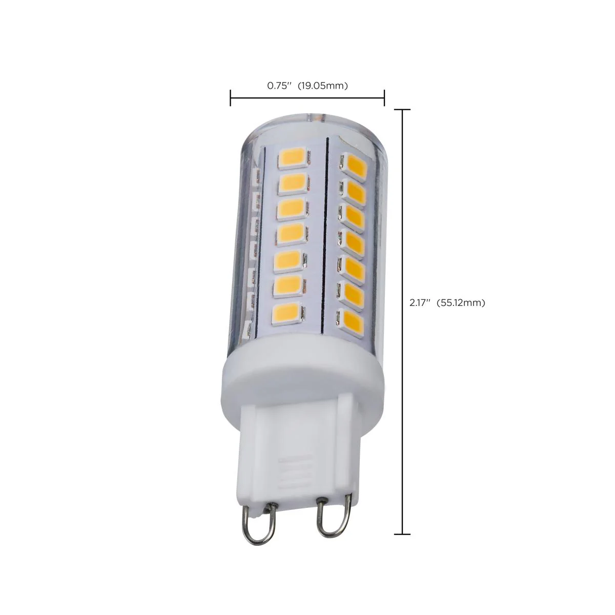 Satco 5w Mini LED G9 Double Loop Base 120v 3000K Clear Finish Bulb - Image 4