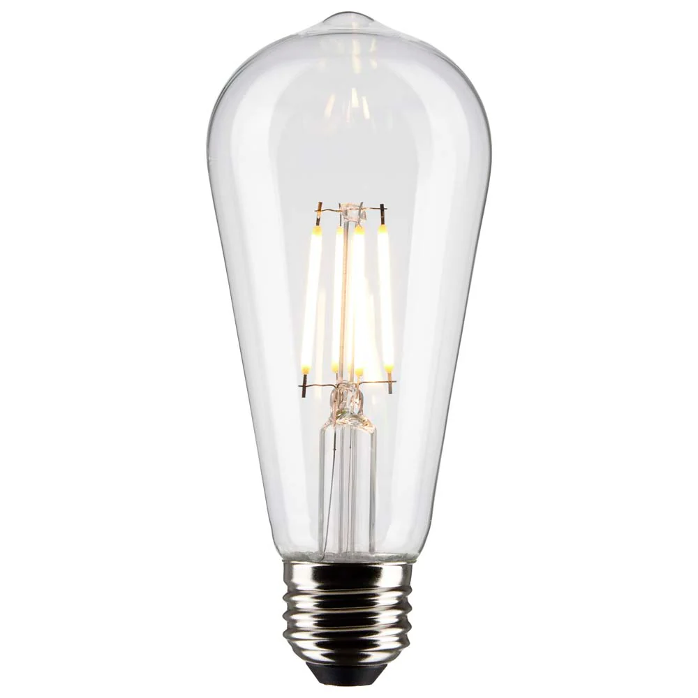 Satco 5w ST19 LED 2700K Medium Base Dimmable - 40w equiv - Image 2