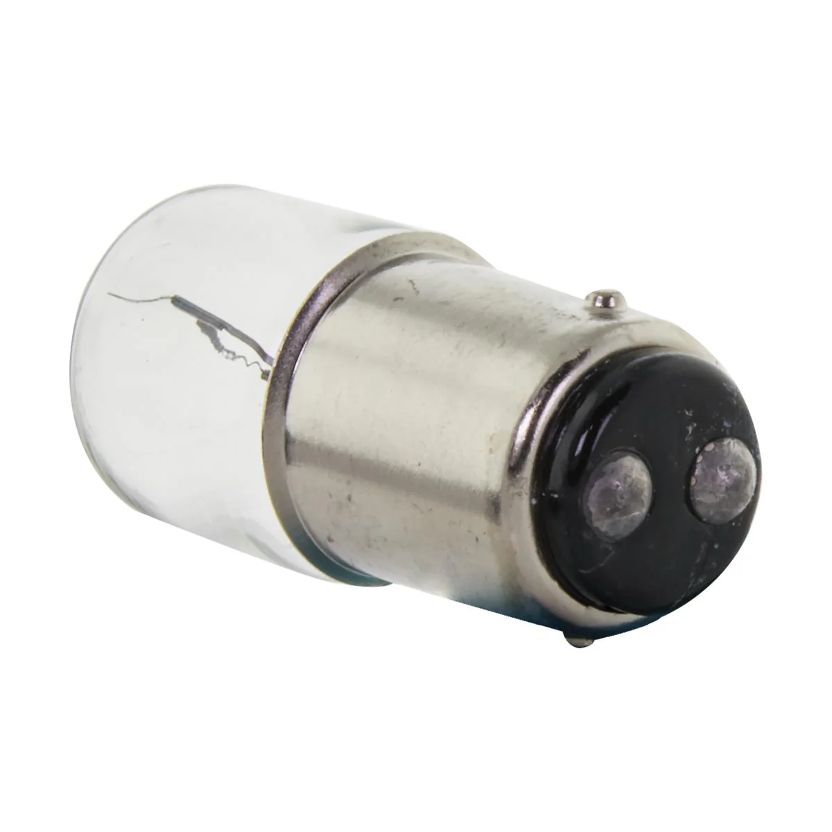 Satco 5w T5 miniature BA15d Double Contact Bayonet base 24v Clear Bulb - Image 2