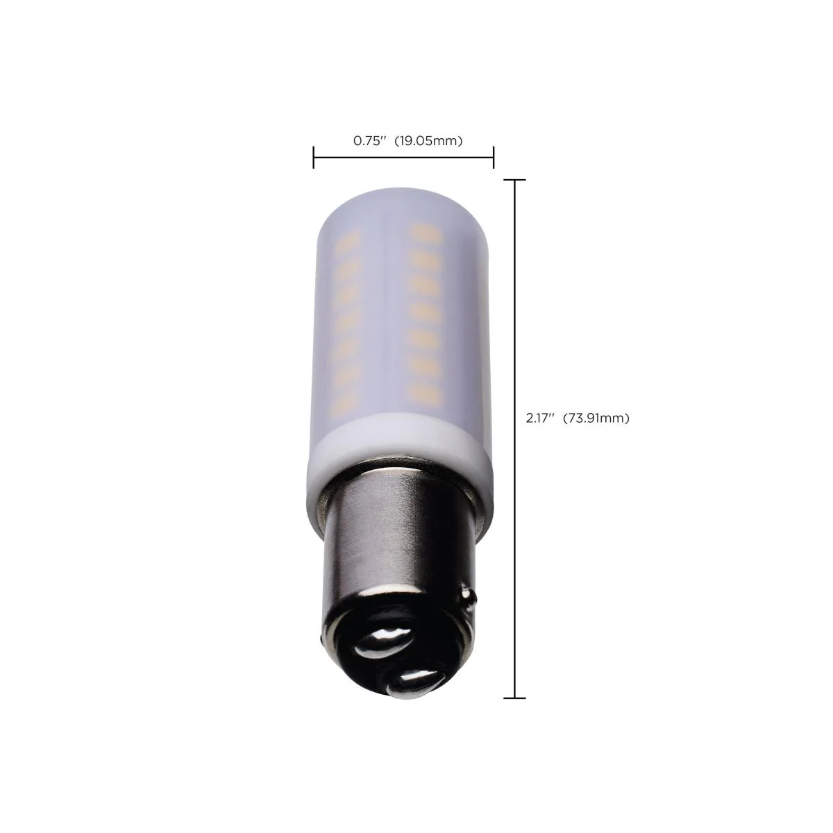 Satco 5w T6 LED 120v DC Base 5000k Frosted Finish Bulb - Image 6