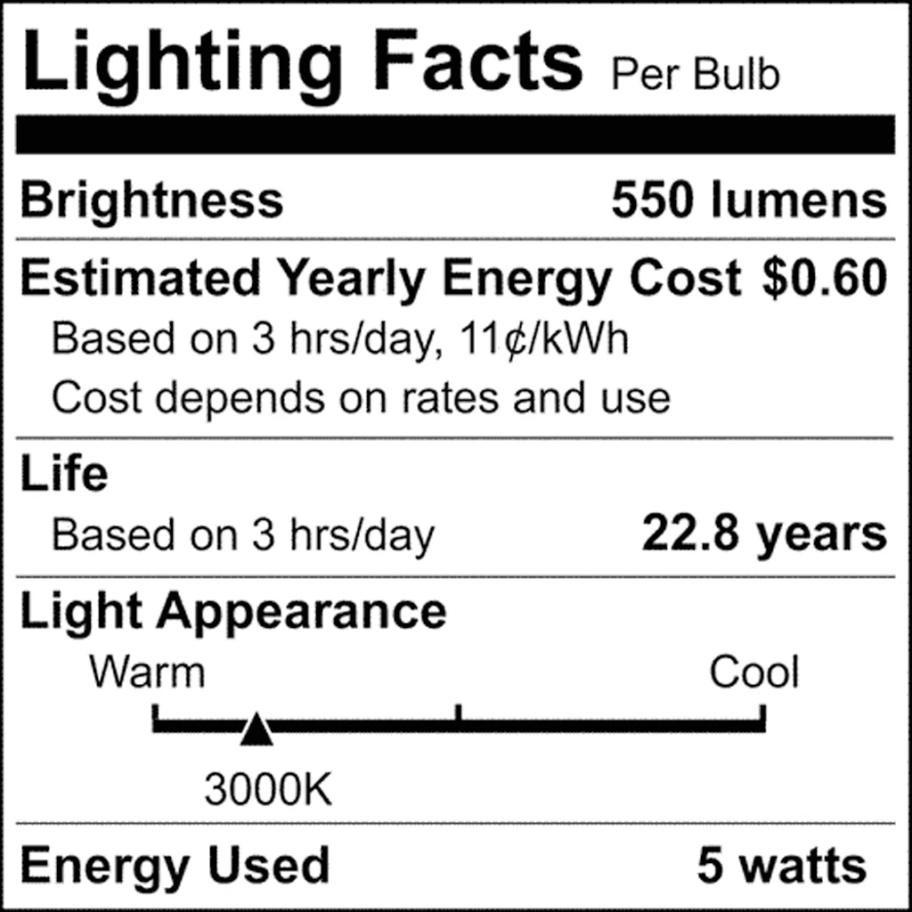 Satco 5w T6 LED 120v E11 Base 3000k Clear Finish Bulb - Image 7