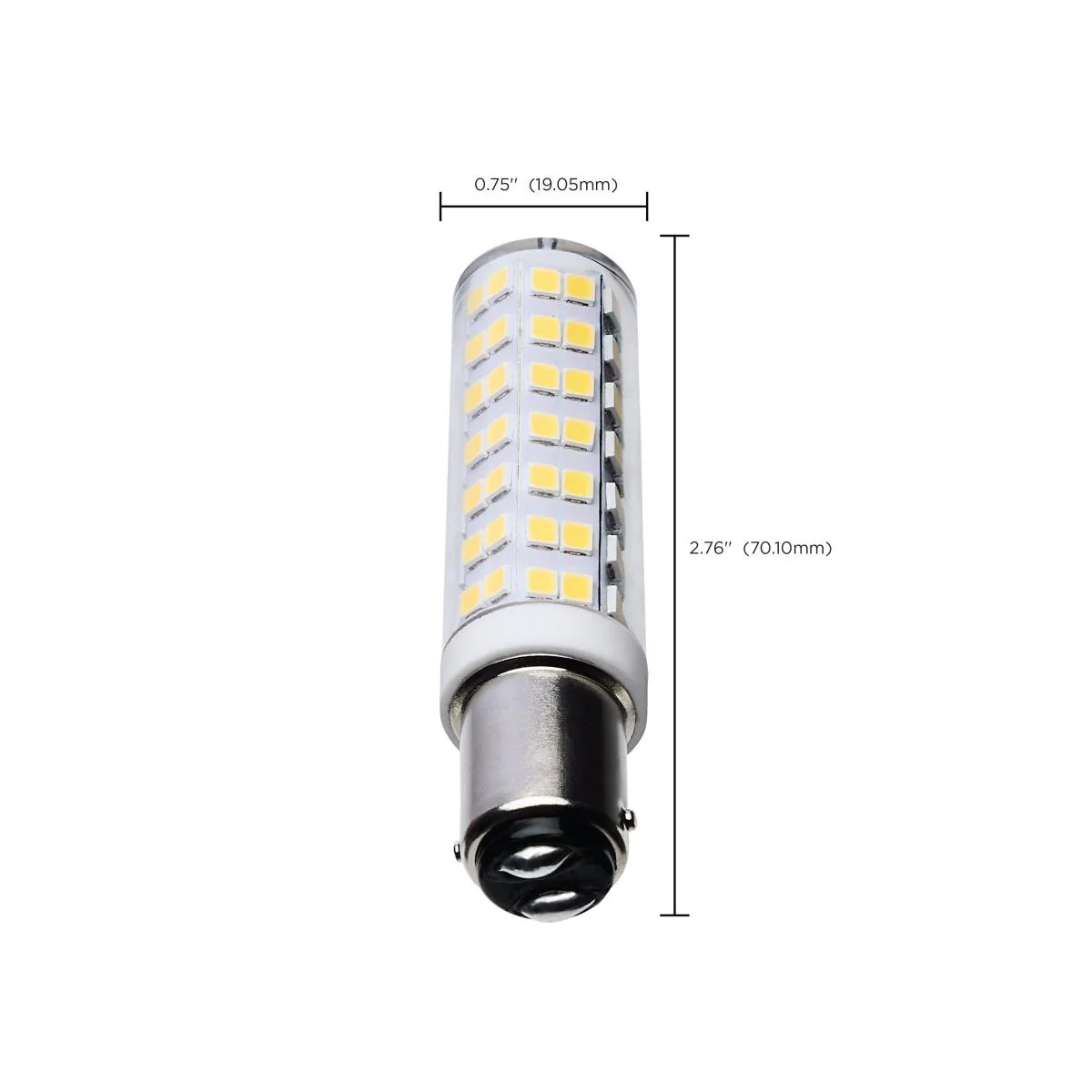 Satco 6.5w T6 LED 120v DC Base 5000k Clear Finish Bulb - Image 6